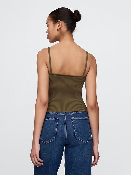 Image number 3 showing, Cropped Rib Sweater Tank Top