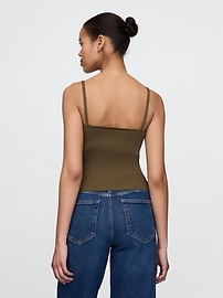 Cropped Rib Tank Top
