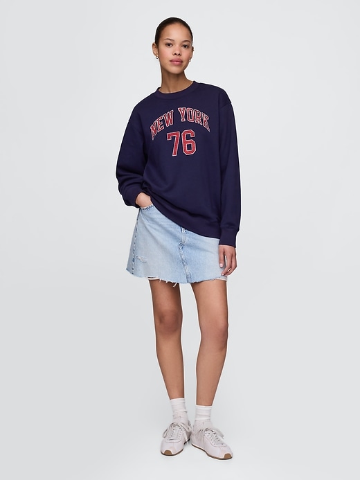 Image number 2 showing, VintageSoft New York Graphic Tunic Sweatshirt