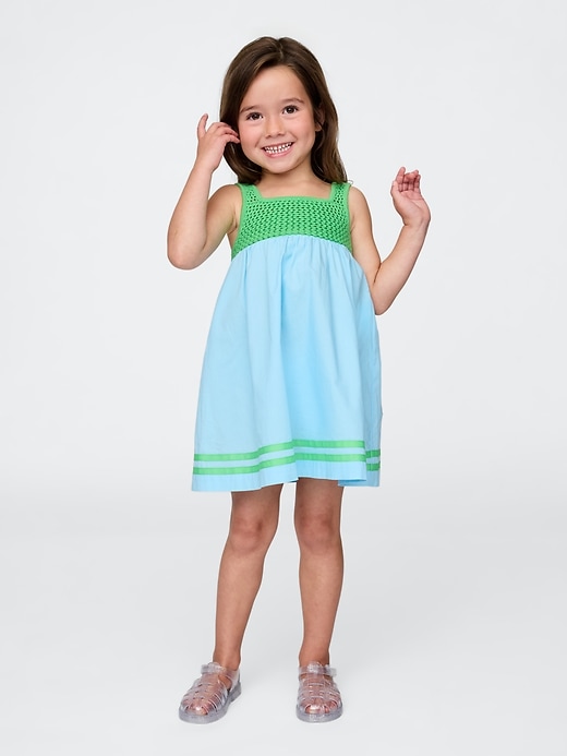 Image number 1 showing, Baby & Toddler Crochet-Yoke Dress