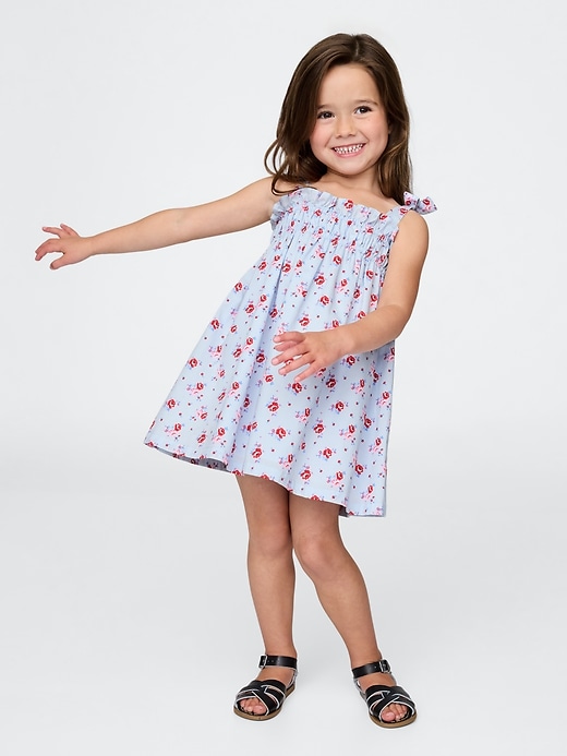 Image number 1 showing, Baby & Toddler Smocked Bow-Strap Dress