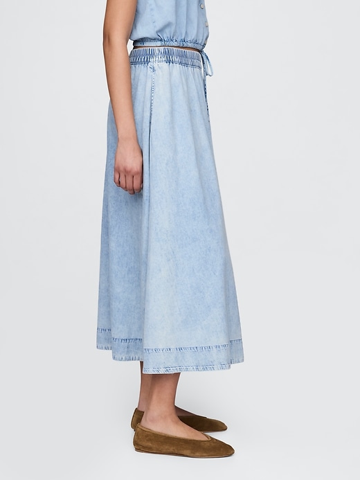 Image number 3 showing, Denim Easy Maxi Skirt