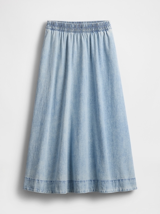 Image number 4 showing, Denim Easy Maxi Skirt