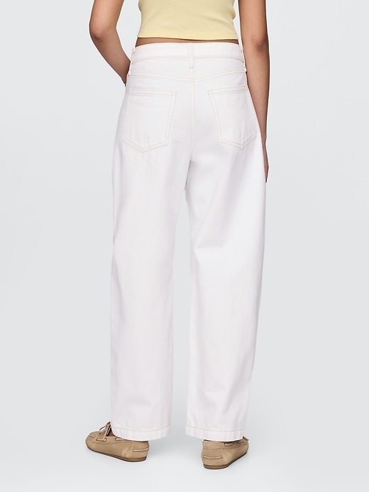 Image number 5 showing, Curvy High Rise Barrel Jeans