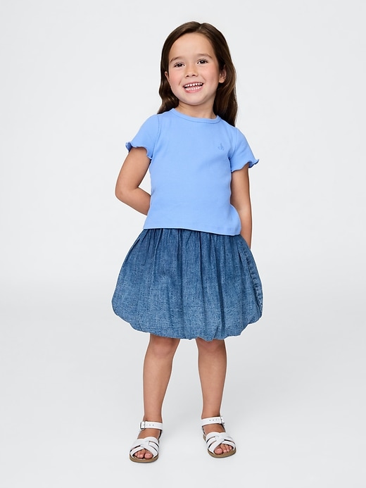 Image number 1 showing, Baby & Toddler Denim Bubble Skort
