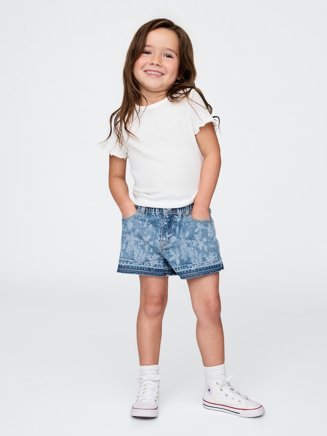 Baby & Toddler Denim Ruffle Stride Shorts