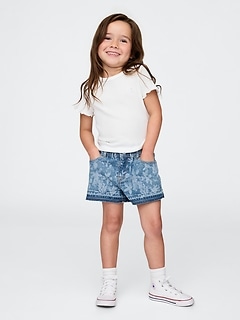 Baby & Toddler Denim Ruffle Stride Shorts