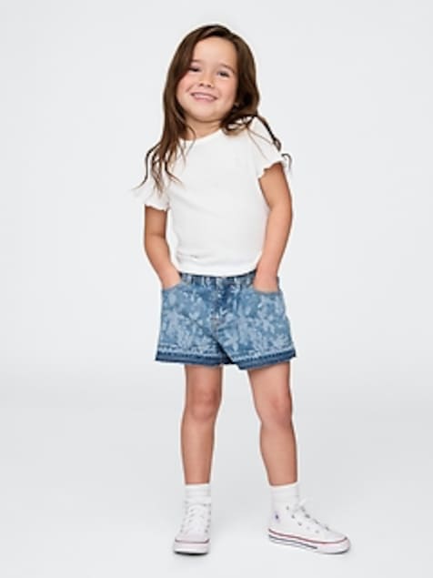 Baby & Toddler Denim Ruffle Stride Shorts