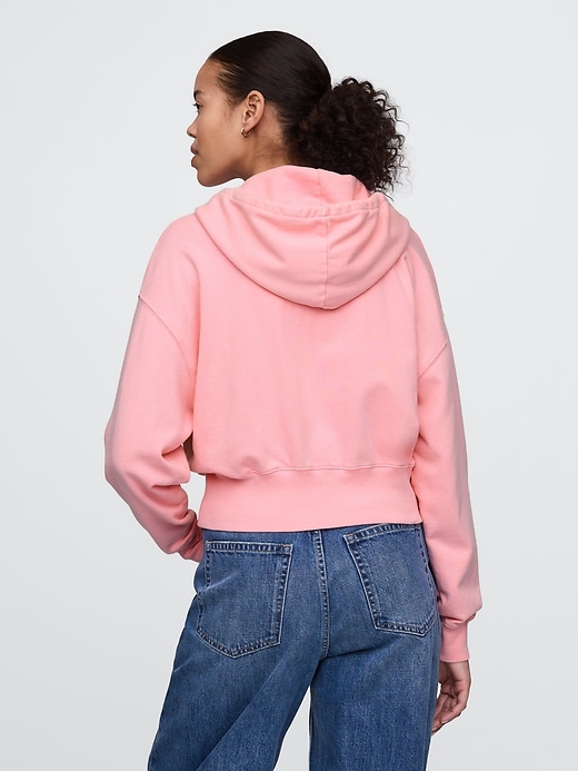 Image number 2 showing, Heavyweight French Terry Oversized Zip Wedge Hoodie