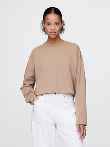 Organic Cotton VintageSoft Heavyweight Crop T-Shirt