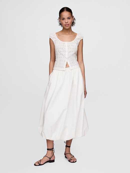 Image number 1 showing, Easy Bubble Midi Skirt