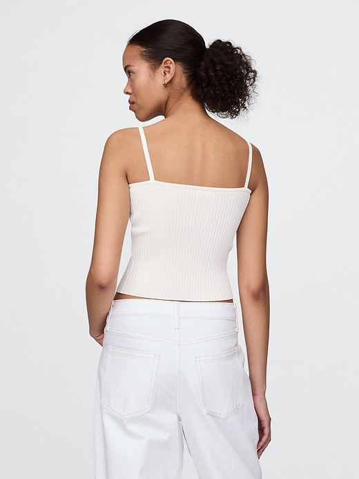 Image number 3 showing, Cropped Rib Sweater Tank Top