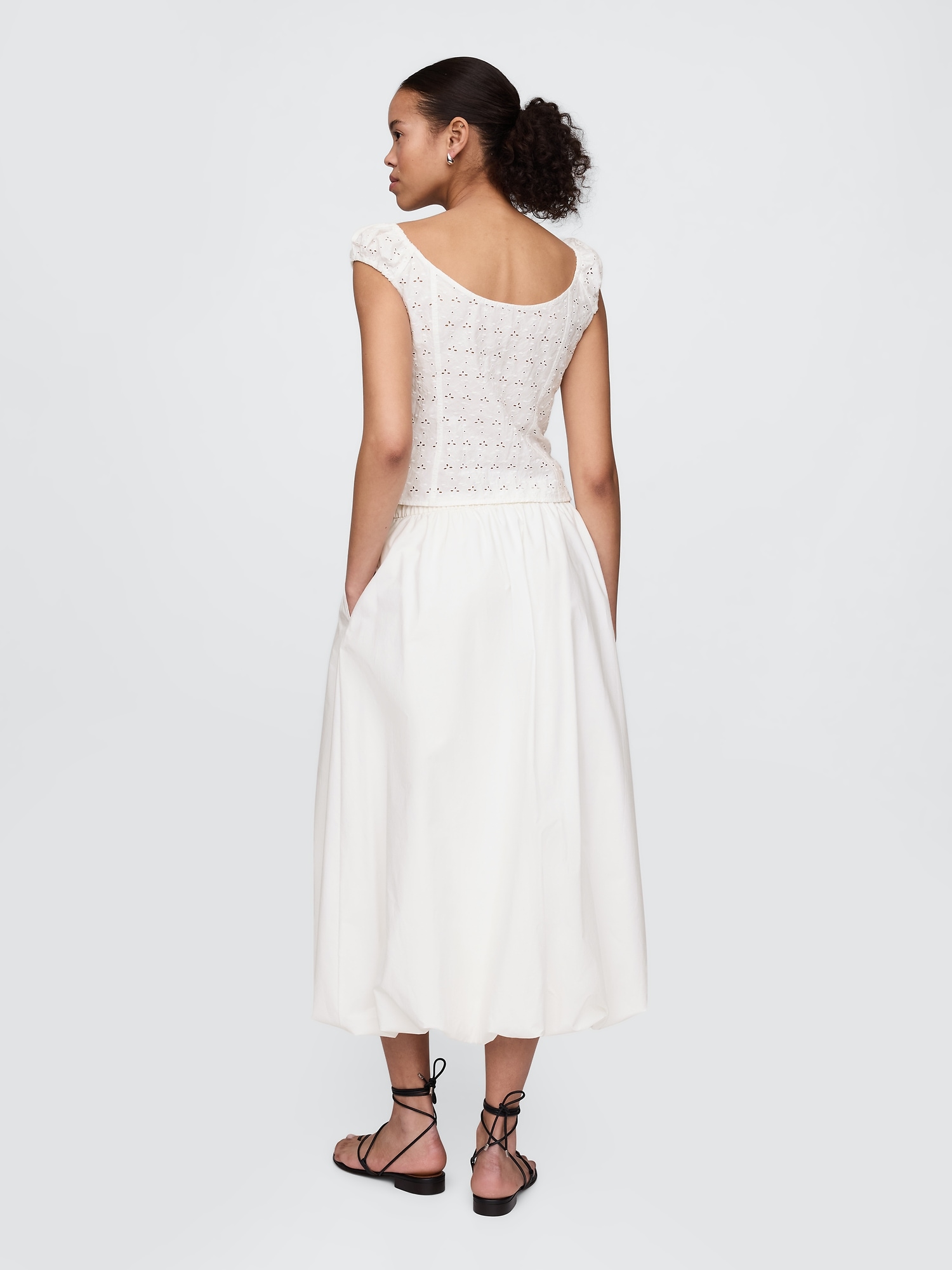 Женские юбки Gap Bubble Midi Skirt — фото 2