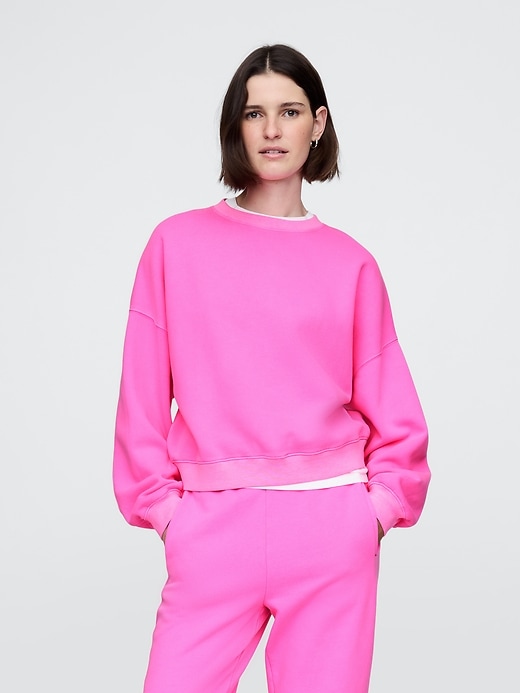 Image number 1 showing, VintageSoft Wedge Crewneck Sweatshirt