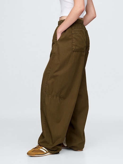 Image number 3 showing, Low Rise Barrel Parachute Pants