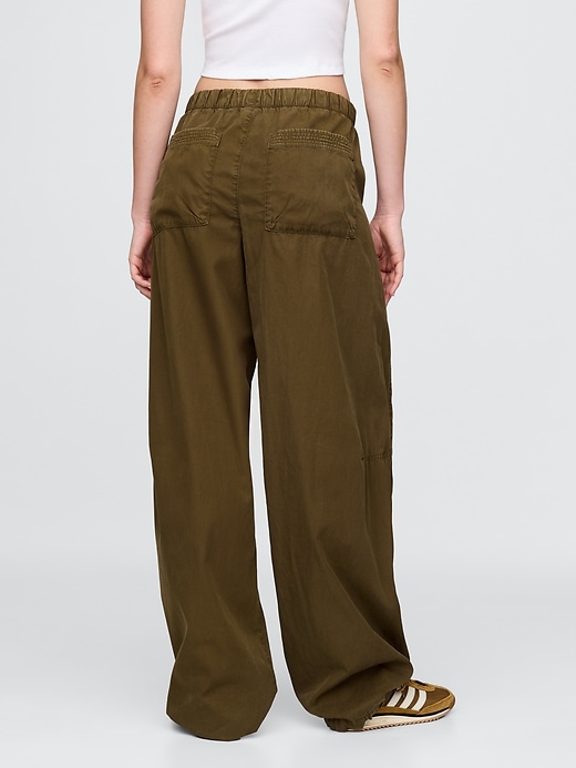 Image number 4 showing, Low Rise Barrel Parachute Pants