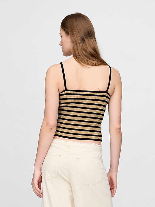 Image number 3 showing, Cropped Rib Sweater Tank Top