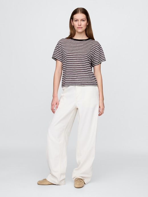 Image number 2 showing, Linen-Blend T-Shirt
