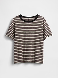 Linen-Blend T-Shirt