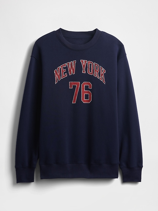 Image number 5 showing, VintageSoft New York Graphic Tunic Sweatshirt