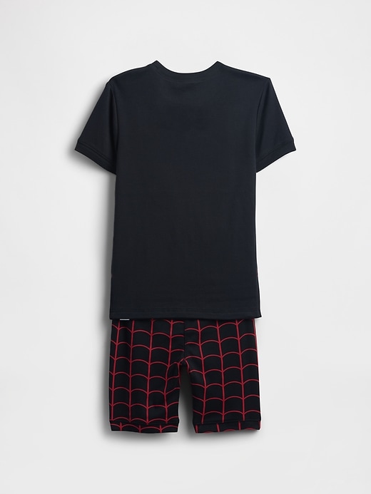 Image number 2 showing, Kids Marvel Organic Brushed Cotton Spider-Man PJ Set