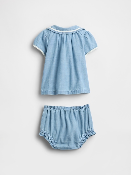 Image number 2 showing, Baby Denim Outfit Set