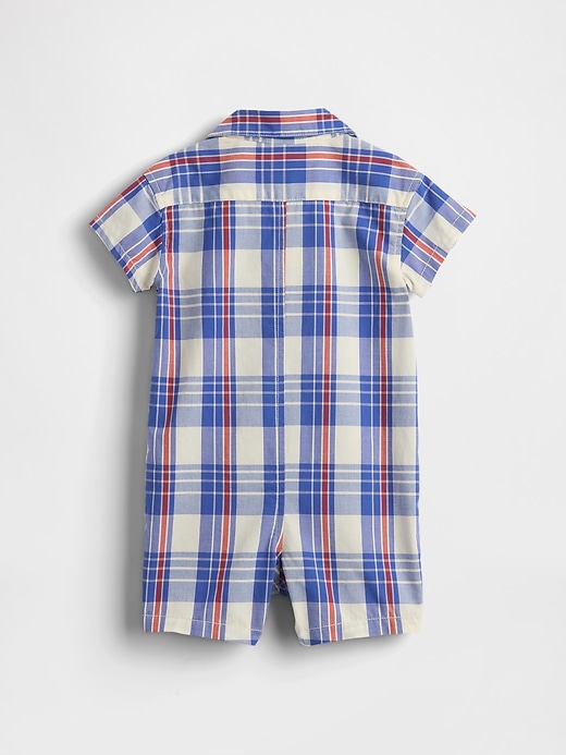 Image number 2 showing, Baby Poplin Pocket Shorty One-Piece