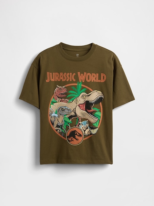 Image number 1 showing, Kids Heavyweight Organic Cotton Graphic T-Shirt