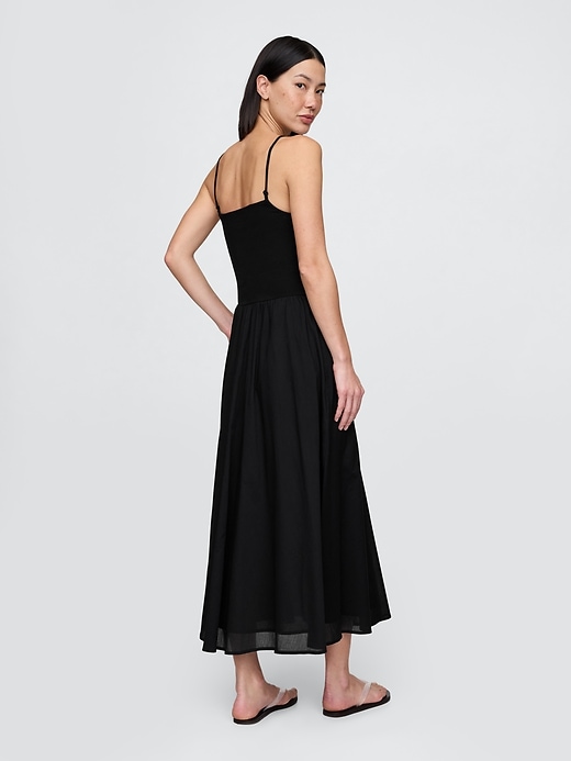 Image number 2 showing, Compact Jersey Mixed Media Maxi Dress