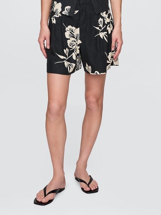 Image number 2 showing, 365 High Rise Linen-Blend Shorts