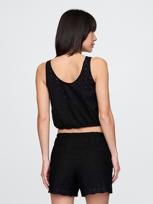 Image number 3 showing, Cinched-Hem Cropped Top
