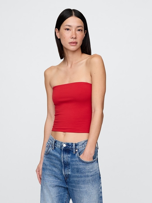 Image number 1 showing, CloseKnit Cropped Tube Top