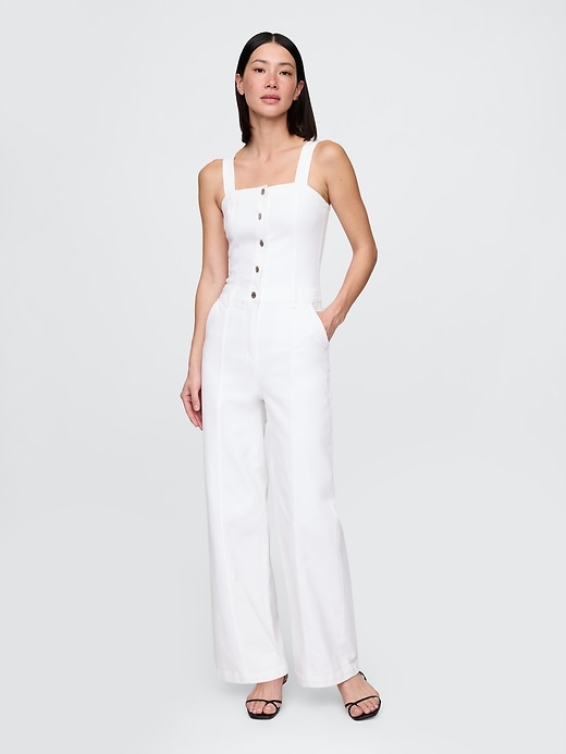 Image number 1 showing, Denim Jumpsuit