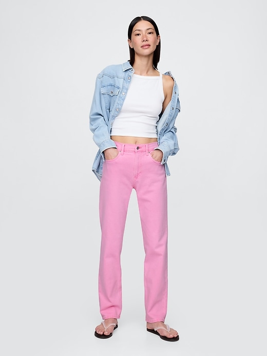 Image number 1 showing, High Rise '90s Straight Jeans