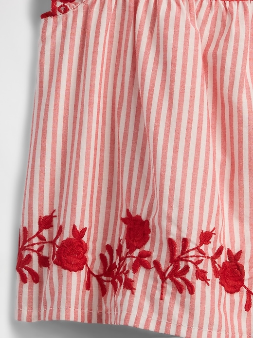 Image number 3 showing, Baby Striped Poplin Outfit Set