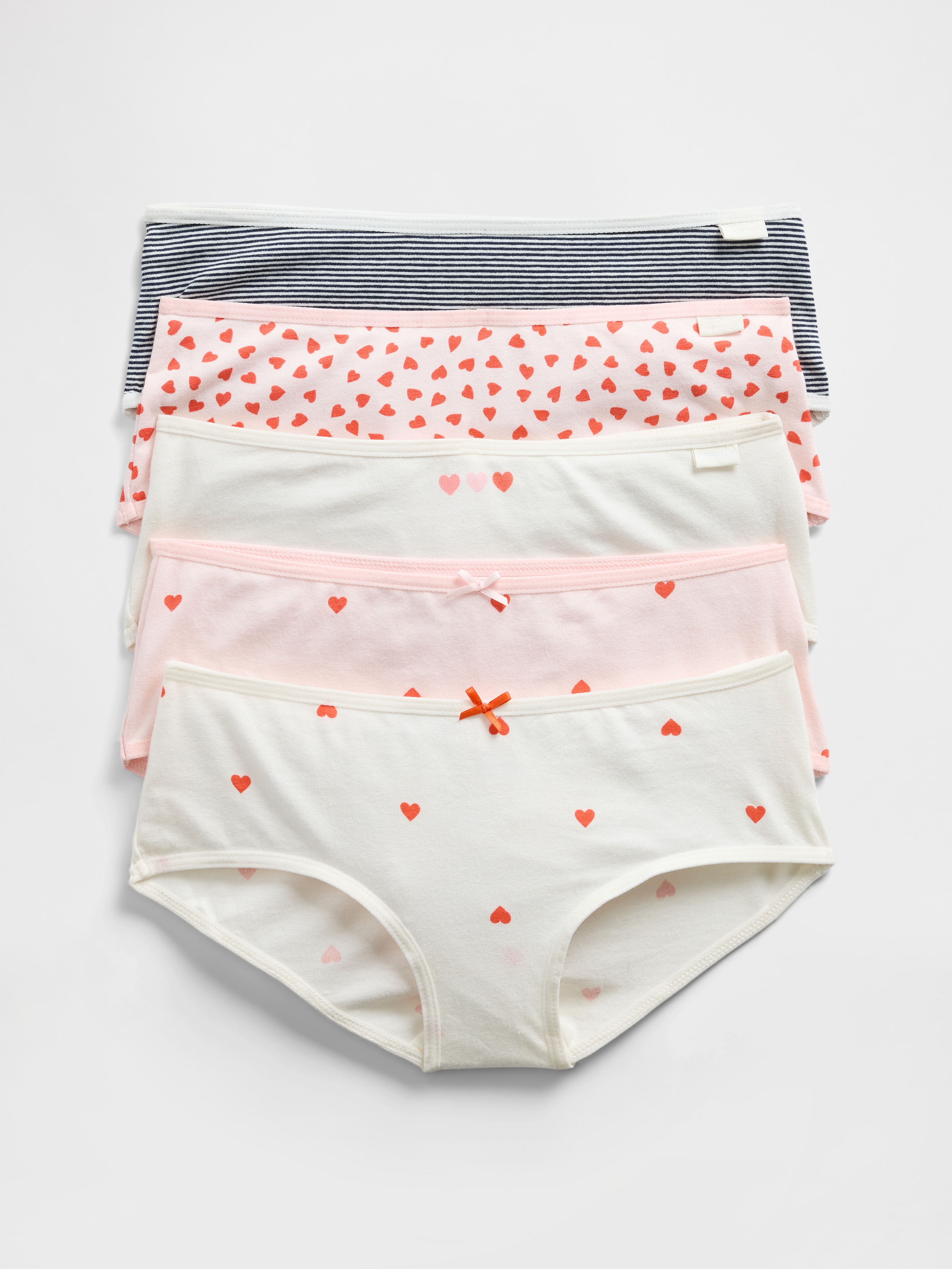 Kids Organic Stretch Cotton Bikini Briefs (5-Pack)