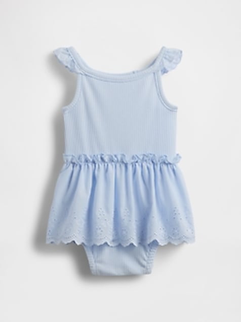 Baby Eyelet Bodysuit Dress