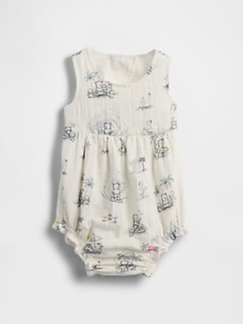 Baby Crinkle Gauze Bubble Shorty One-Piece