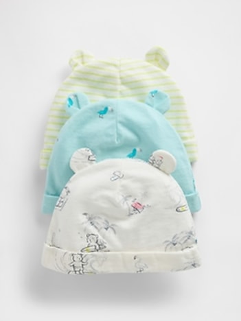 Baby First Favorites Organic Cotton Beanie (3-Pack)