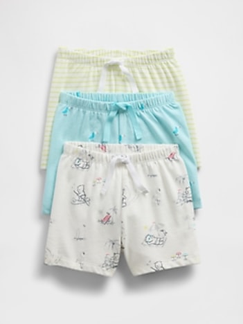 Baby First Favorites Organic Cotton Ruffle Shorts (3-Pack)