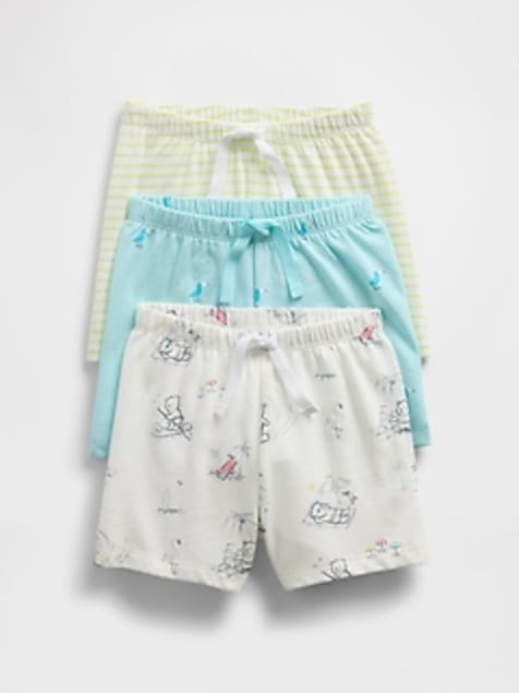 Baby First Favorites Organic Cotton Ruffle Shorts (3-Pack)