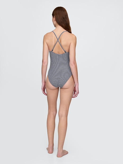 Image number 2 showing, Square-Neck One-Piece Swimsuit
