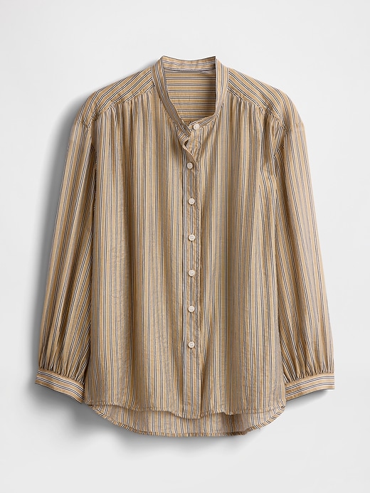 Image number 4 showing, Sheer Button-Front Shirt