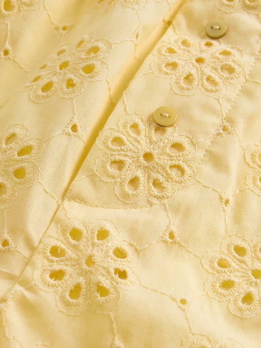 Image number 2 showing, Eyelet Poplin PJ Boxer Shorts