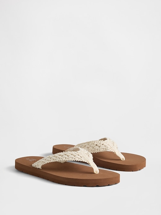 Image number 2 showing, Kids Crochet Flip Flops
