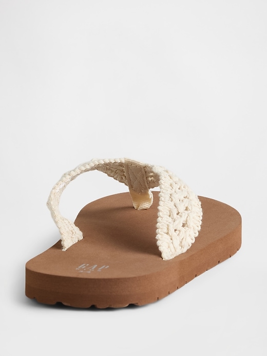 Image number 4 showing, Kids Crochet Flip Flops