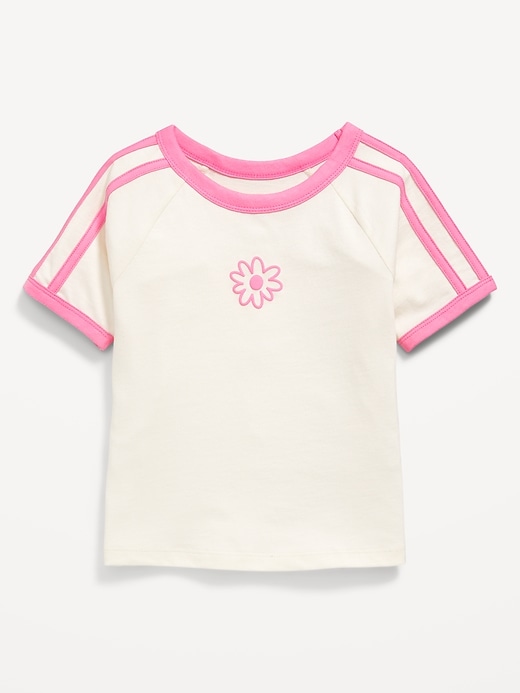 Fitted Short-Sleeve Graphic T-Shirt for Girls