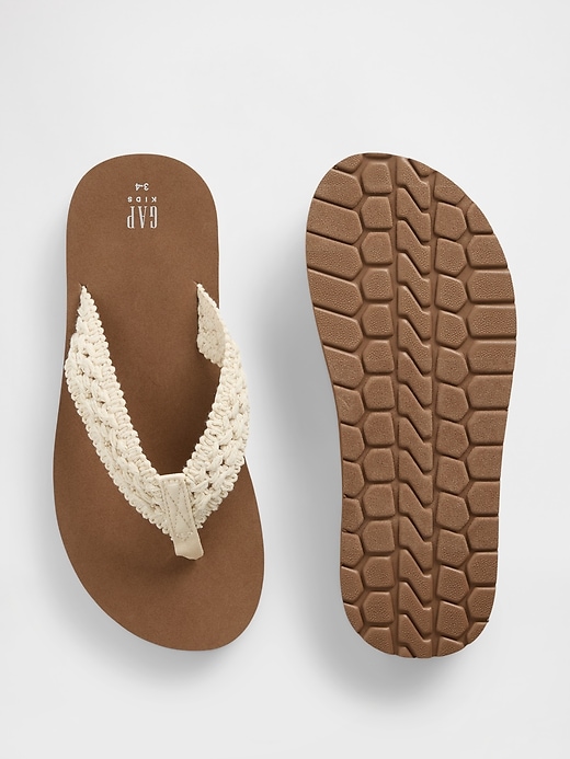 Image number 3 showing, Kids Crochet Flip Flops