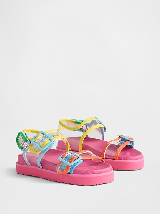 Image number 2 showing, Baby & Toddler Transparent Buckle Sandals