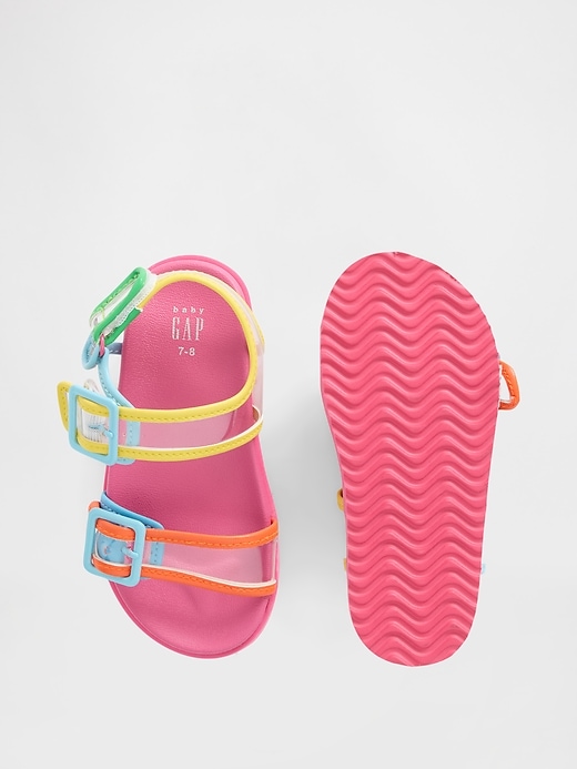 Image number 3 showing, Baby & Toddler Transparent Buckle Sandals
